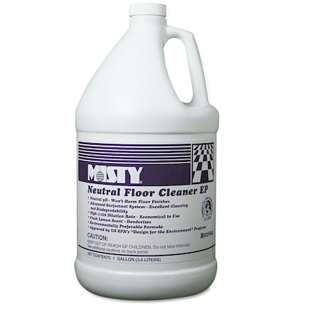 Misty Neutral Floor Cleaner EP, Lemon, 1gal Bottle 1033704EA
